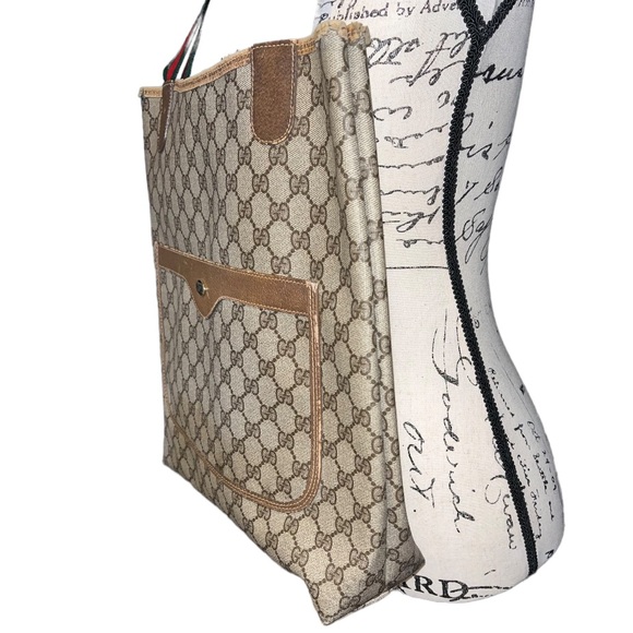 GUCCI Vintage Authentic GG Supreme Web Tote Bag - Picture 4 of 16